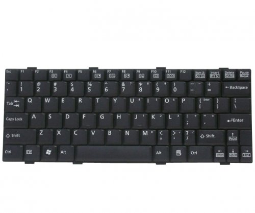 Black Laptop US Keyboard for Fujitsu Lifebook T580 - Click Image to Close