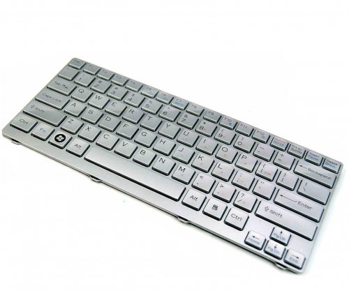 Sony Vaio VGN-CS215J 148701523 Laptop Silver Keyboard - Click Image to Close