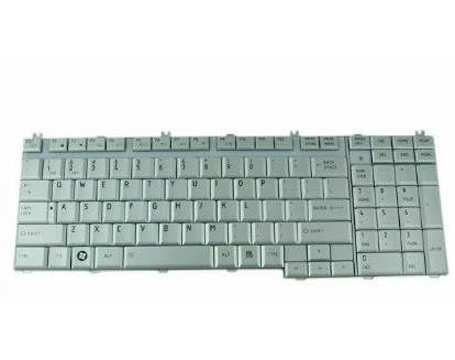 Silver Laptop Keyboard for Toshiba Satellite A500 L505D L505 - Click Image to Close