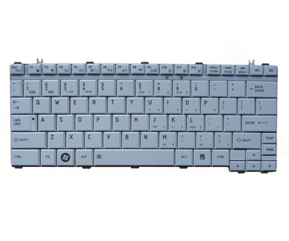 White Keyboard for Toshiba satellite T130 T130D T135 - Click Image to Close